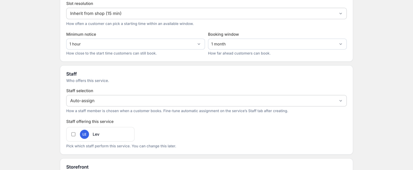 The Checkout flow options: Standard checkout, Free, and Pay on arrival